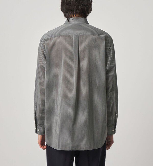 STEVEN ALAN「＜Steven Alan＞ 100 ガスボイル ストライプ レギュラーカラー シャツ LOOSE」|シャツ・ブラウス|