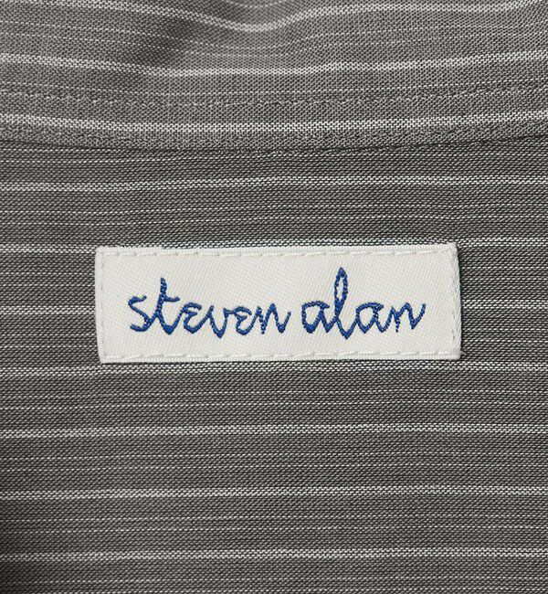 STEVEN ALAN「＜Steven Alan＞ 100 ガスボイル ストライプ レギュラーカラー シャツ LOOSE」|シャツ・ブラウス|