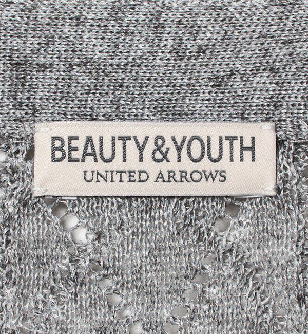 BEAUTY&YOUTH UNITED ARROWS「アイレットパターン シアー カーディガン 」|カーディガン|