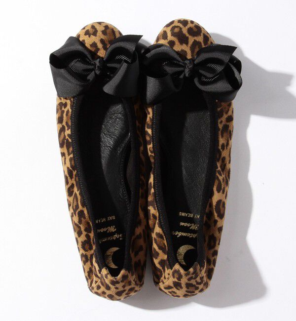 Ray BEAMS 「SEPTEMBER MOON / リボン バレエシューズ レオパード」|その他|