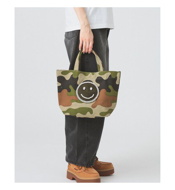 Ray BEAMS 「ECODECO / カモフラ スマイル トートバッグ」|トートバッグ|camouflage