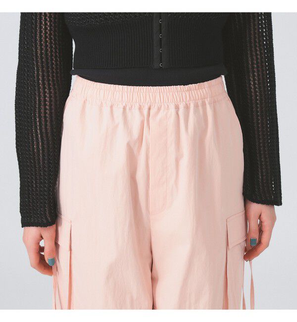 Ray BEAMS 「ストラップ カーゴ ワイド パンツ」|チノ|