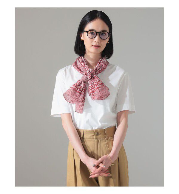 Demi-Luxe BEAMS 「AK+1 / コットンシルク スカーフ」|ストール|