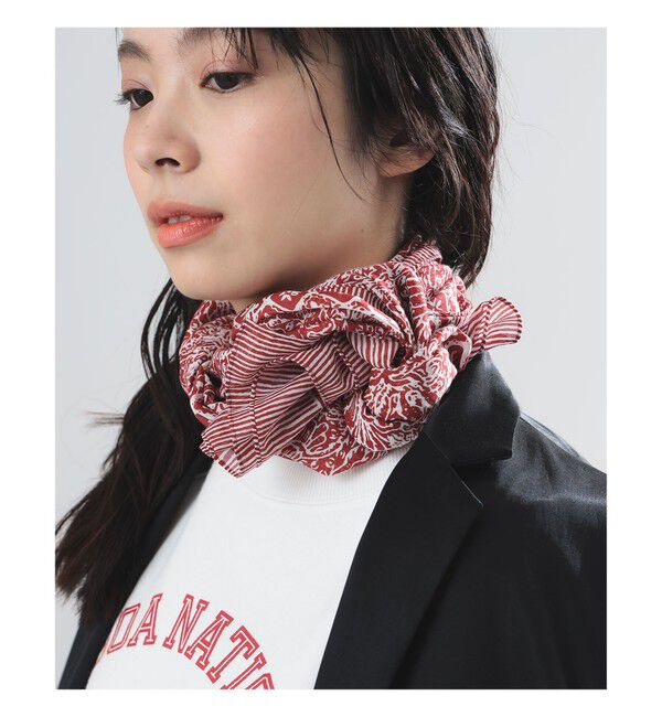 Demi-Luxe BEAMS 「AK+1 / コットンシルク スカーフ」|ストール|