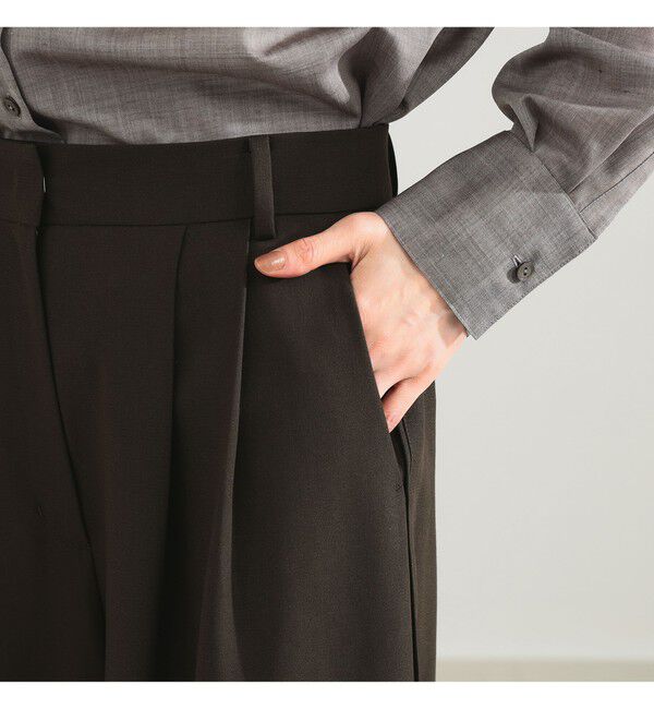 Demi-Luxe BEAMS 「ポプリン 2タックパンツ」|チノ|