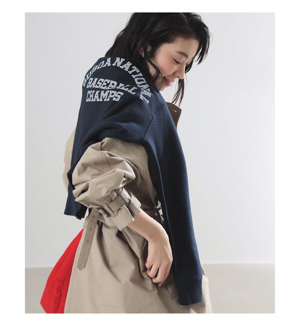 Demi-Luxe BEAMS 「AK+1 / ドルマンスリーブ風 トレンチコート」|ダッフルコート|