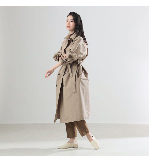 Demi-Luxe BEAMS 「AK+1 / ドルマンスリーブ風 トレンチコート」|ダッフルコート|