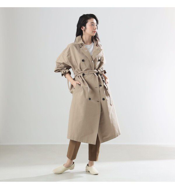 Demi-Luxe BEAMS 「AK+1 / ドルマンスリーブ風 トレンチコート」|ダッフルコート|