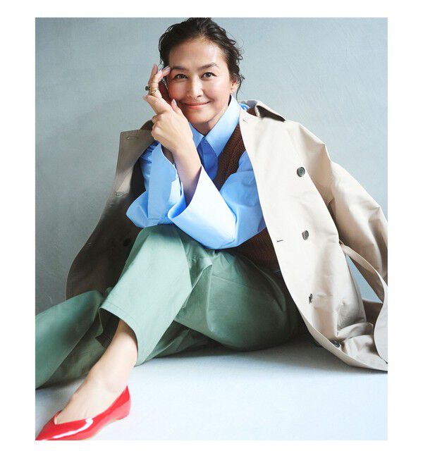 Demi-Luxe BEAMS 「AK+1 / ドルマンスリーブ風 トレンチコート」|ダッフルコート|