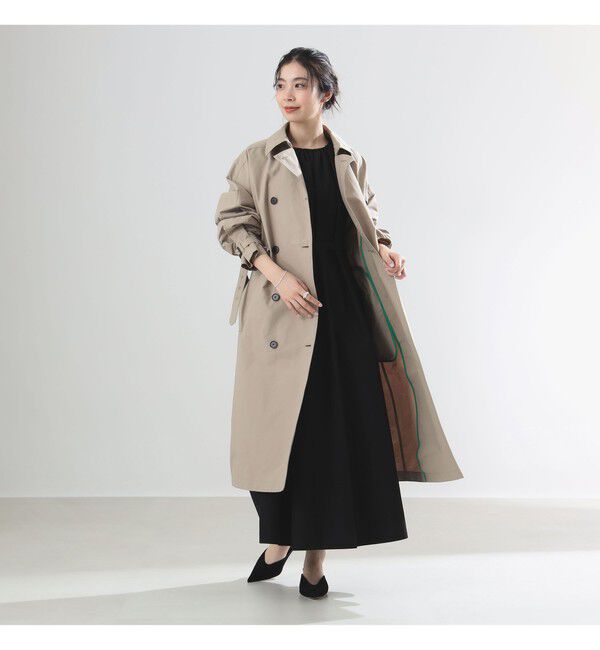 Demi-Luxe BEAMS 「AK+1 / ドルマンスリーブ風 トレンチコート」|ダッフルコート|