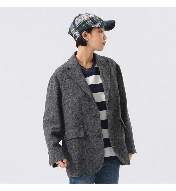 BEAMSBOY「ツイード スリーボタン ビッグジャケット」|テーラードジャケット|