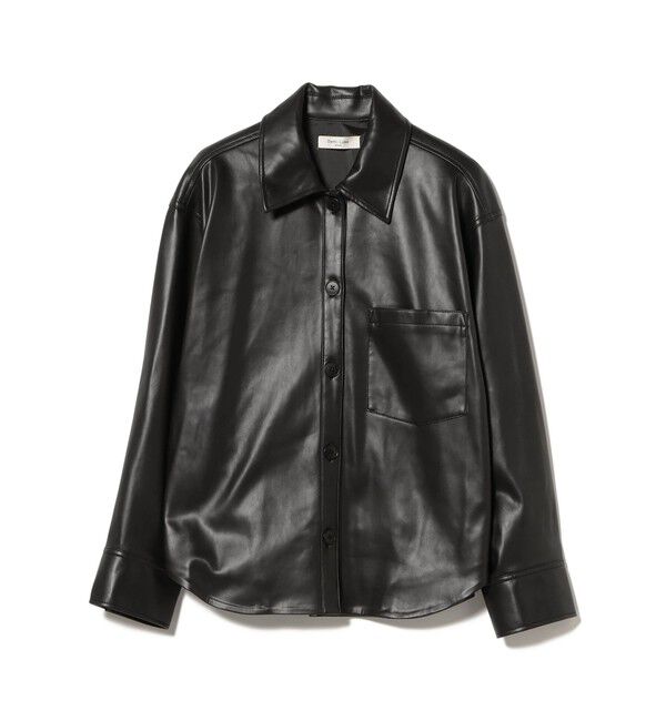 Demi-Luxe BEAMS 「フェイクレザー シャツジャケット」|ダッフルコート|