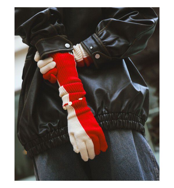 Ray BEAMS 「3way ロング グローブ」|手袋|