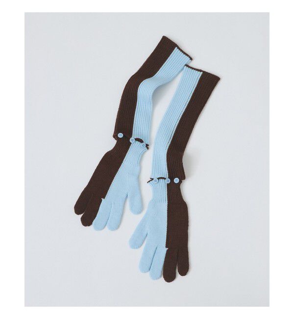 Ray BEAMS 「3way ロング グローブ」|手袋|LIGHTBLUE*BROWN
