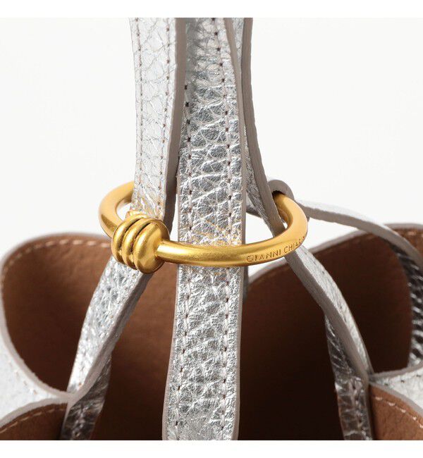 Demi-Luxe BEAMS 「GIANNI CHIARINI / メタリック LILY ハンドバッグ」|トートバッグ|