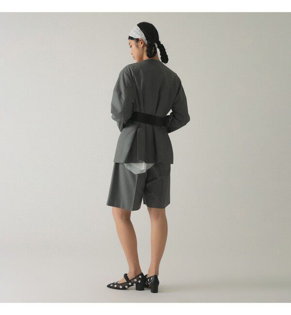 Ray BEAMS 「ノーカラー ビッグ ジャケット」|ノーカラージャケット|