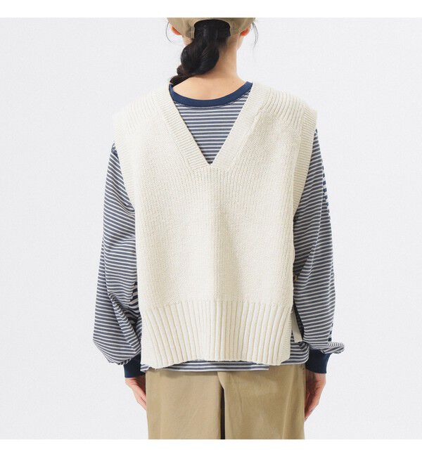 BEAMSBOY「サイド リボン レッドクロス ベスト」|ベスト・ジレ|