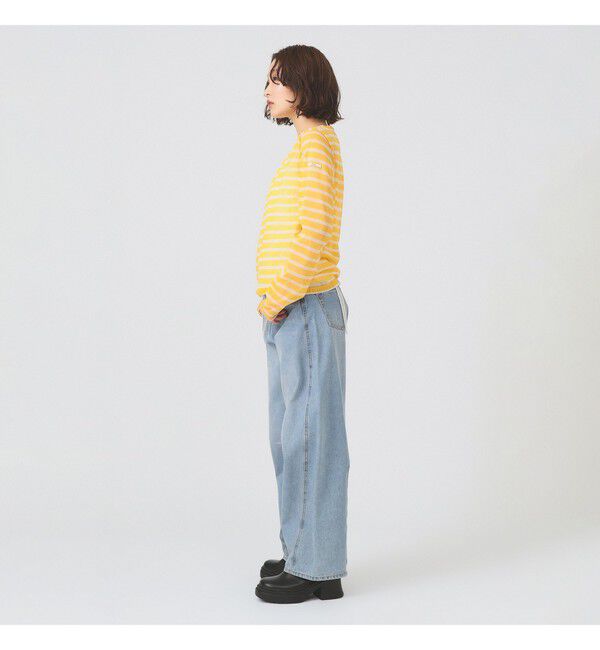 Ray BEAMS 「ORCIVAL / シースルー ボーダー ロングスリーブ カットソー」|Tシャツ・カットソー|