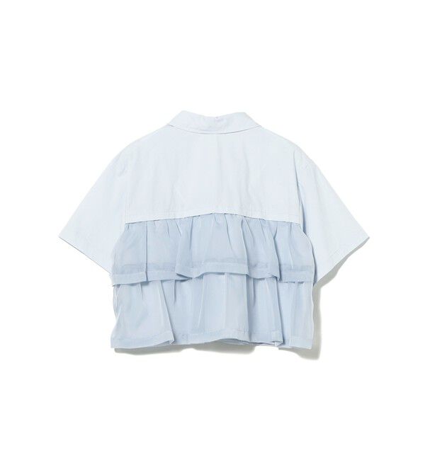 Ray BEAMS 「シアー ティアード ハーフスリーブ シャツ」|シャツ・ブラウス|