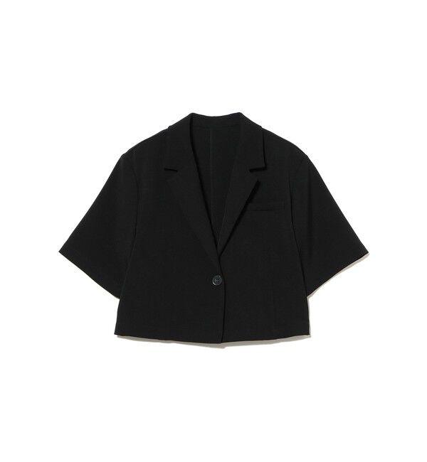 Ray BEAMS 「1ボタン シングル クロップド ジャケット」|ベスト・ジレ|