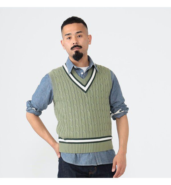 BEAMS PLUS「 ALAN PAINE / 別注 Cotton Criket Vest」|ニット・セーター|
