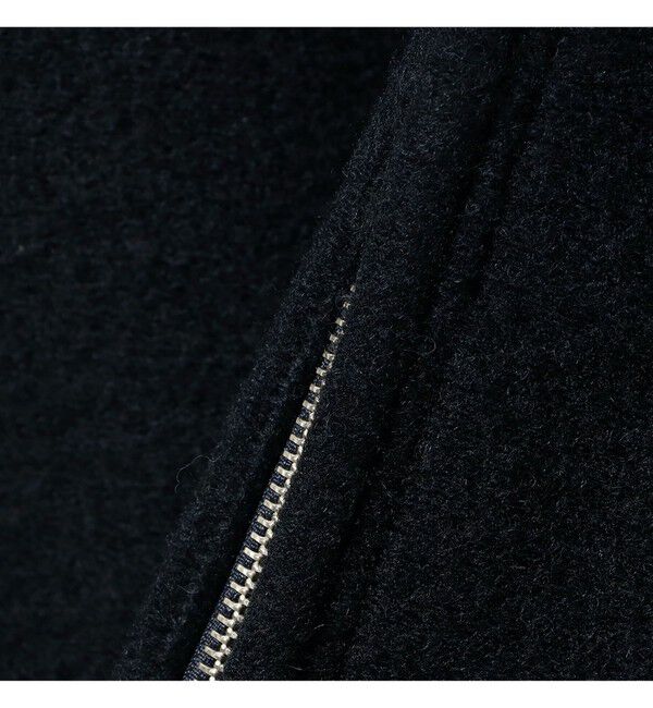 BEAMS「ワイドショートフィット スライバー フルジップ フーディ」|ブルゾン・スタジャン|