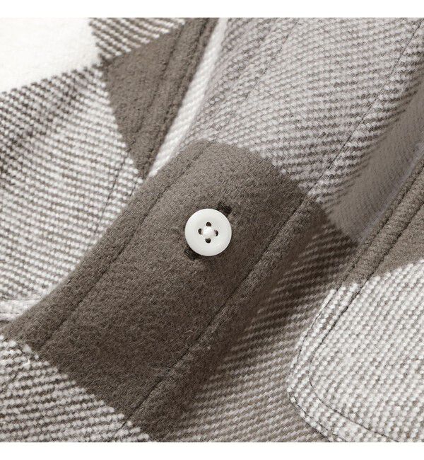 BEAMS「フード チェック ネルシャツ」|シャツ・ブラウス|
