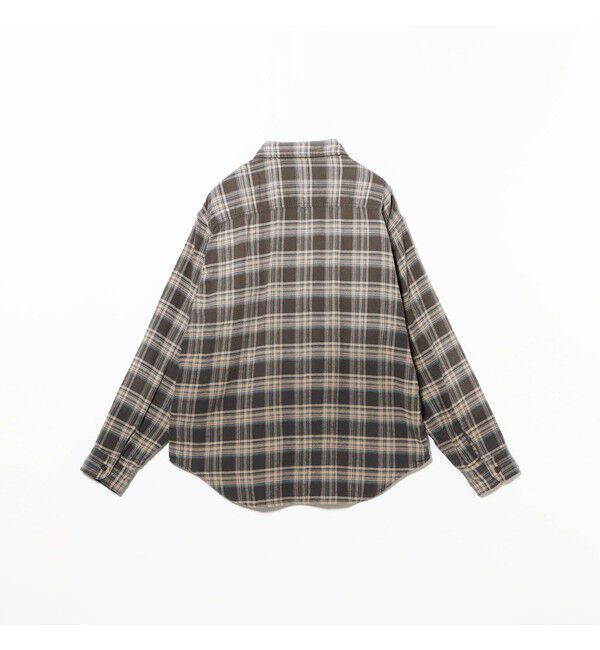 BEAMS「ワイドフィット フェード チェックシャツ」|シャツ・ブラウス|