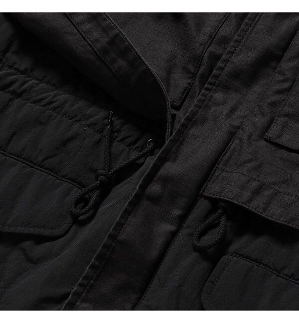 BEAMS「ワイドフィト バックサテン レイヤード M-65 ブルゾン」|ブルゾン・スタジャン|