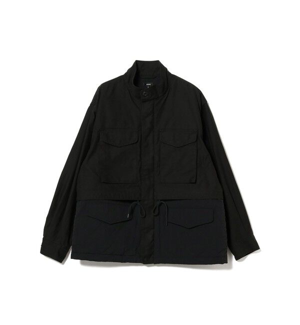 BEAMS「ワイドフィト バックサテン レイヤード M-65 ブルゾン」|ブルゾン・スタジャン|