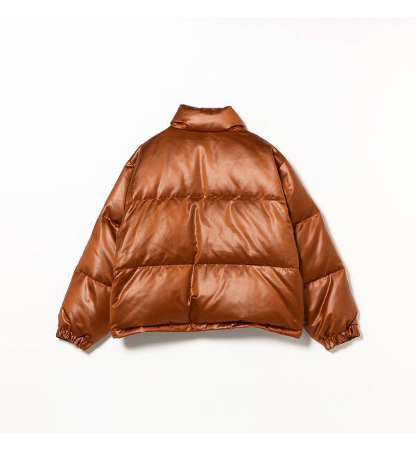 BEAMS「レザーライク ダウン ブルゾン」|ブルゾン・スタジャン|