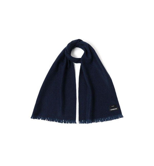 BEAMS「カシミヤ ２トーン マフラー」|マフラー|NAVY&times;杢NAVY