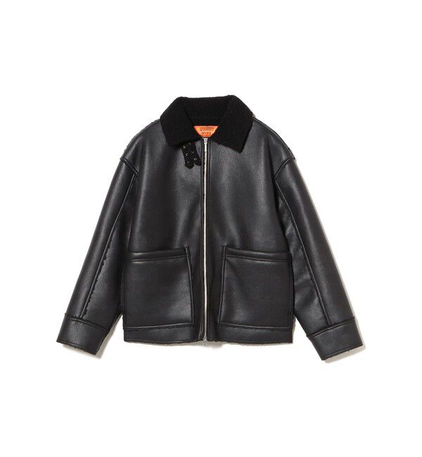 BEAMS「【別注】UNIVERSAL OVERALL / Synthetic leather Jacket」|ブルゾン・スタジャン|