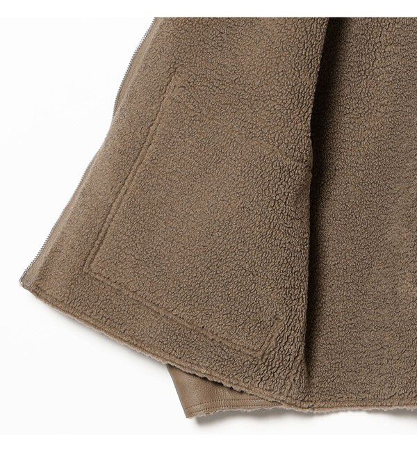 BEAMS「【別注】UNIVERSAL OVERALL / Synthetic leather Jacket」|ブルゾン・スタジャン|