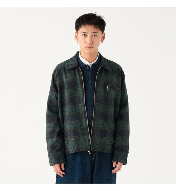 BEAMS「U/O_CheckTruckSP」|ブルゾン・スタジャン|NAVY