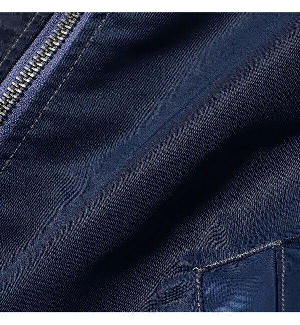 BEAMS「【ワイドフィット】クレイジー MA-1」|ブルゾン・スタジャン|