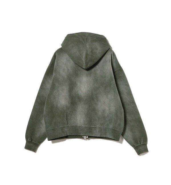 BEAMS「フェード リベット フルジップアップ フーディ 【ワイドショートフィット】」|スウェット・ジャージ|