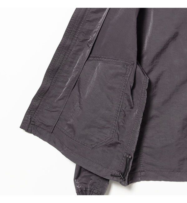 BEAMS「ガーメントダイ フーデッド ブルゾン【ワイドショートフィット】」|ブルゾン・スタジャン|