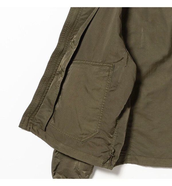 BEAMS「ガーメントダイ フーデッド ブルゾン【ワイドショートフィット】」|ブルゾン・スタジャン|