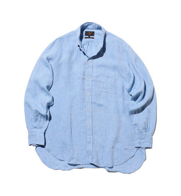 BEAMS PLUS「B.D. Classic-fit Linen Chambray」|シャツ・ブラウス|BLUE
