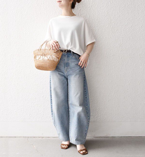 SHIPS any「【WEB限定】SHIPS any:〈洗濯機可能〉ワッフル ワイド TEE」|Tシャツ・カットソー|