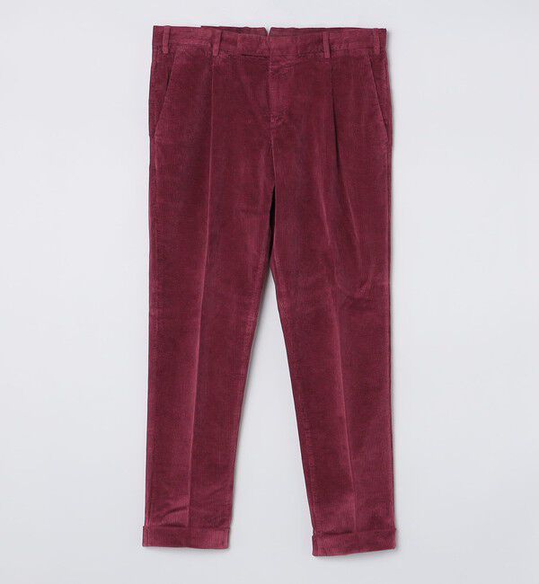 SHIPS「PT TORINO: カラー コーデュロイ パンツ」|チノ|ワインレッド