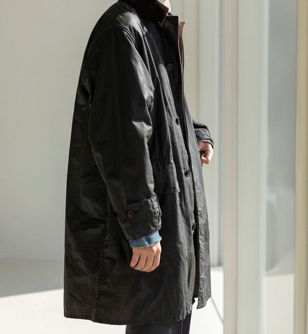 SHIPS「【SHIPS別注】Barbour: 3/4 COAT 4oz WAX COTTON」|ステンカラーコート|