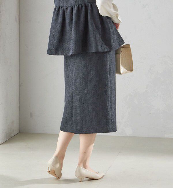 SHIPS for women「〈セレモニー対応可〉スラブ ツイード タイト スカート（セットアップ対応）」|タイト|