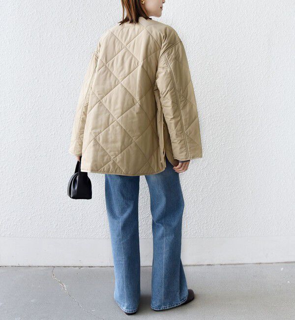 SHIPS for women「〈手洗い可能〉キルティング サイドジップ ブルゾン」|ブルゾン・スタジャン|