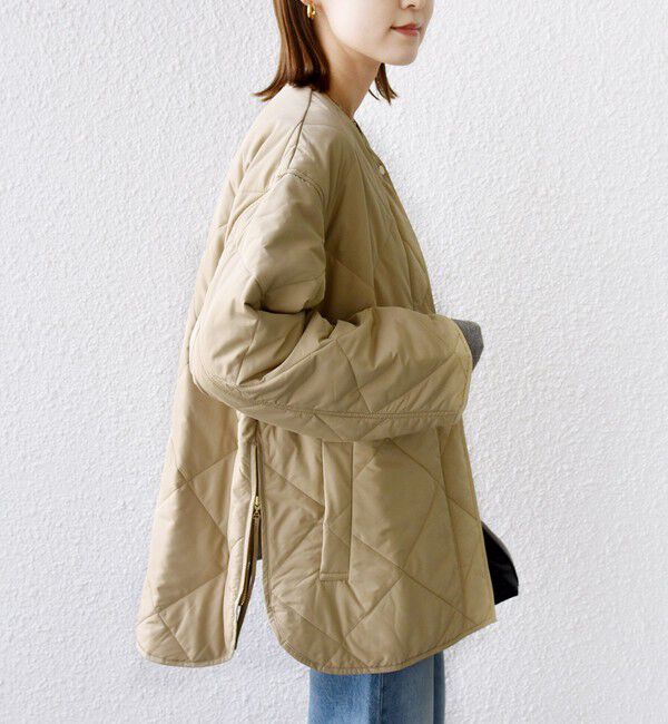SHIPS for women「〈手洗い可能〉キルティング サイドジップ ブルゾン」|ブルゾン・スタジャン|