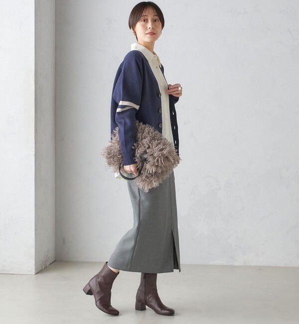 SHIPS for women「〈手洗い可能〉シャーク ツイード ポケット スカート」|スカート|