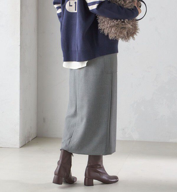 SHIPS for women「〈手洗い可能〉シャーク ツイード ポケット スカート」|スカート|