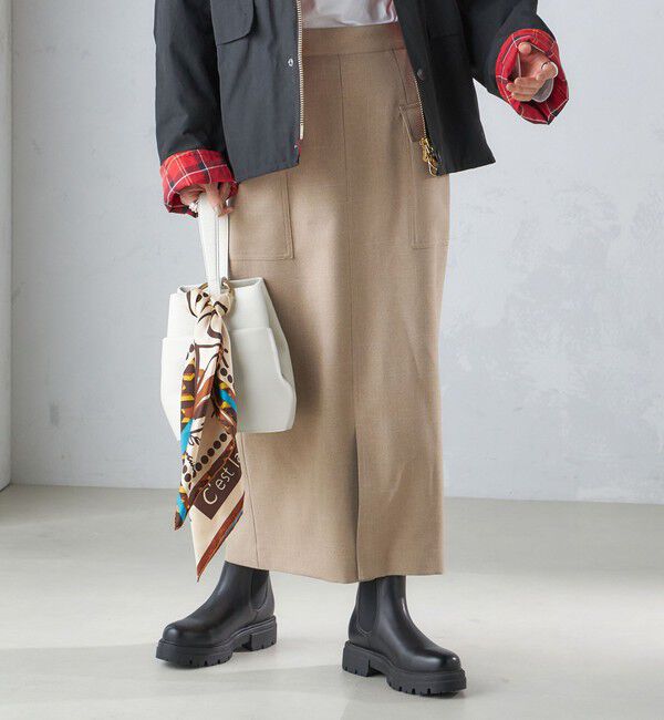 SHIPS for women「〈手洗い可能〉シャーク ツイード ポケット スカート」|スカート|