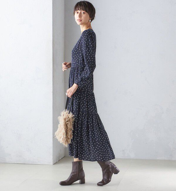 SHIPS for women「ボタニカル・ドット プリント ワンピース」|ワンピース|